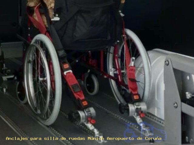Sujección de silla de ruedas Múnich Aeropuerto de Coruña